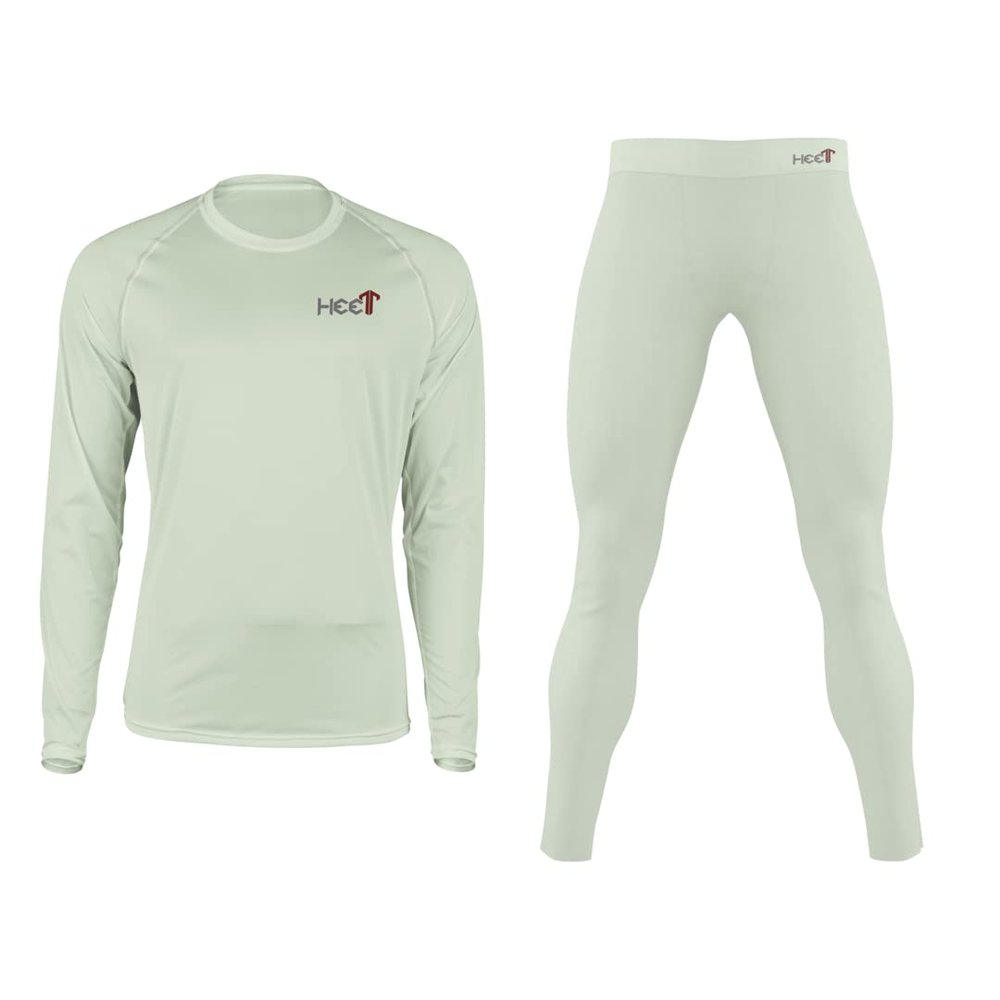 TREEZYN HEET Base Layer Set (Top and Bottom)- Base Layer Set, Compression Fit, 2 Layer bonded fabric: Micro Fleece lining