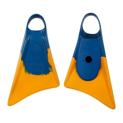 Churchill Makapuu Swimfins (Blue/Yellow, Medium Large)
