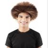 Adult Men's Spooky Halloween Fuzzy Spiky Werewolf Wig, Light Brown Color, Synthetic Soft Fiber Hair view 1