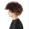 Adult Men's Spooky Halloween Fuzzy Spiky Werewolf Wig, Light Brown Color, Synthetic Soft Fiber Hair view 3