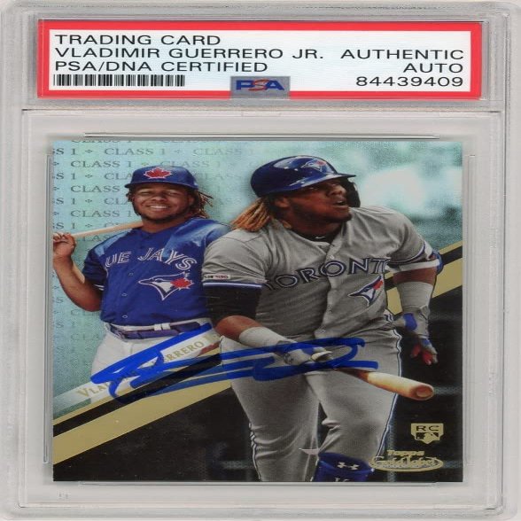 Vladimir Guerrero Jr 2019 Topps Gold Label Autographed Card #99- PSA/DNA