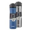 Contigo Ashland Chill 2.0, 2-Pack, 24oz, Stainless Steel with Straw and Handle, Dual Insulated for Cold and Hot Drinks, Blue Corn and Stainless Steel view 1