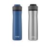 Contigo Ashland Chill 2.0, 2-Pack, 24oz, Stainless Steel with Straw and Handle, Dual Insulated for Cold and Hot Drinks, Blue Corn and Stainless Steel view 4