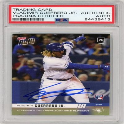 Vladimir Guerrero Jr 2019 Topps Now Autographed Rookie Card #137- PSA/DNA