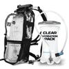 RAVERUNNER Clear Hydration Pack | Festival Approved Hydration Backpack with 2L Bladder & Quick Disconnect Hose | Transparent Camelbak Water Backpack, Clear Hydration Backpack, ClearCamelbak view 1
