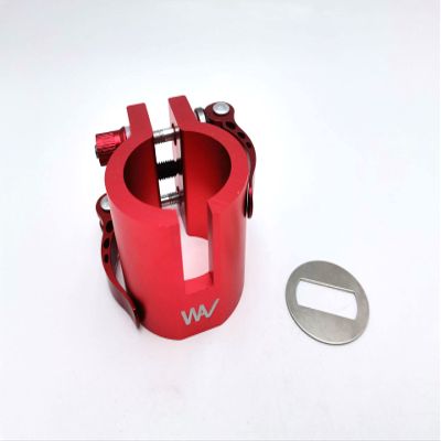 Upgraded Folding Electric Scooter Clamp Heavy Duty Lock Attachment for Dualtron Spider DT3 Zero 8X 10X 11X Kugoo G1 Speedual Series (Red)