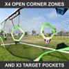 QuickPlay PRO Soccer Target Nets with 7 Scoring Zones  Practice Shooting & Goal Shots | Available in 4 Sizes | Portable Training Equipment | Soccer Frame Not Included view 3