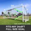 QuickPlay PRO Soccer Target Nets with 7 Scoring Zones  Practice Shooting & Goal Shots | Available in 4 Sizes | Portable Training Equipment | Soccer Frame Not Included view 4