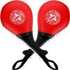 Frcctre 2 Pack Taekwondo Kick Pads, Durable Striking Kick Pads, Kicking Target Pads Punching Paddles for Tae Kwon Do Karate Kickboxing Martial Arts Training, 15 x 7.5, Red view 1