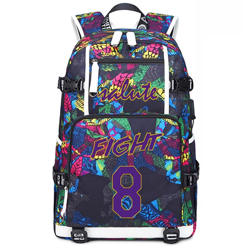 FANwenfeng Basketball Player KB24 Multifunction Backpack Travel Daypack Fans Bag (Style 12)