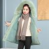 tuduoms Women's Thick Parka Winter Coat Cotton Padded Jacket Full Zip Warm Fur Hooded Outwear Lightweight Military Jacket view 4