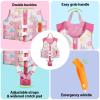 HeySplash Toddler Swim Vest, Kids Floaties Swimming Jacket, Jumper Swimsuit with Adjustable Strap, Float Puddle Vest, Buoyancy Swimwear for Girls and Boys Aged 6-9 Years / 50-80lbs, Pink view 4