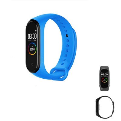 Gone Smart Bracelet Fitness Trackers with Heart Blood Pressure Monitor Waterproof Information Push Sports Tracking Sleep Analysis Remote Control Selfie,Blue
