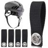 Shappy Hockey Helmet Chin Strap Detachable Helmet Loops Hockey Sports Chin Strap Replacement with Single Snap Accessory, Black(3 Pieces) view 1