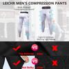 Queerier 3 Pack Men's Compression Pants Athletic Leggings with Pockets Running Baselayer Tights Cycling Workout Pants view 4