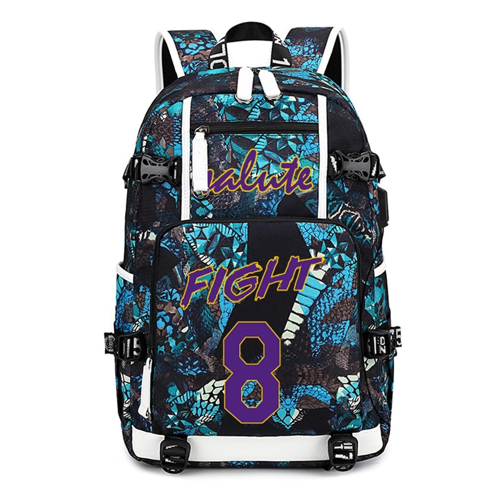FANwenfeng Basketball Player KB24 Multifunction Backpack Travel Daypack Fans Bag (Style 15)