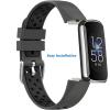 NINKI Carbon Black Silicone Band for Men & Women, Soft, Breathable, Durable Fitbit Luxe Sport Wrist Bands - Large & Small view 3