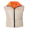 tuduoms Women's Reversible Vest Padded Cropped Puffer Vest Zip Up Puffy Crop Jacket Sleeveless Lightweight Zip Up Short Coat view 3