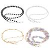 ONESING 4 Pcs Eyeglass Chains for Women Eyeglasses String Holder Glasses Strap Eyewear Chain Glasses Cord Lanyard Gift (Black, Silver, Gold, Blue) view 1