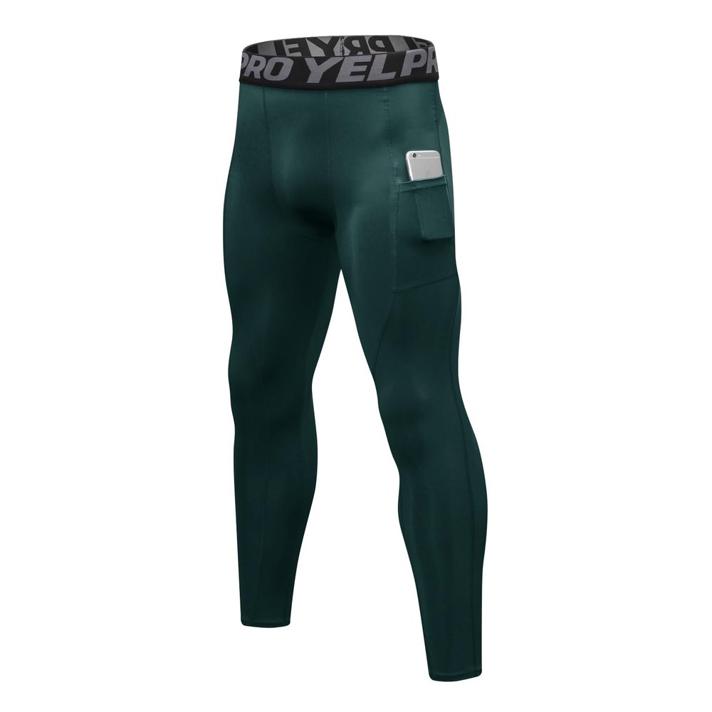 Queerier Mens Compression Pants Workout Leggings Baselayer Cool Dry Running Tights for Sports Yoga