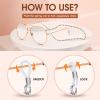 ONESING 4 Pcs Eyeglass Chains for Women Eyeglasses String Holder Elegant Glasses Strap Eyewear Chain Glasses Cord Lanyard Eyewear Retainer Chain view 3