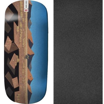 Element Skateboards Landscape Africa Skateboard Deck - 8.25" x 31.875" with Black Magic Black Griptape - Bundle of 2 items