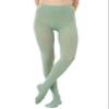 HeyUU Women's 80D Ultra Soft Opaque Tights, High Waist Solid Color Footed Pantyhose 20+ Colors (Light Green, Small-Medium) view 3