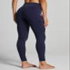 ZUTY Women's 7/8 High Waisted Workout Yoga Leggings with Pockets Athletic Spandex Leggings Yoga Pants Running Tights 25" X Side Line Dark Blue 4XL view 2
