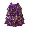 Sywiyi Big Girls Halter Sequined Salsa Samba Rumba Jazz Dress Dancewear Latin Ballet Unitard Costume Purple 12 Years view 1