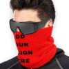 Custom Face Mask Reusable for Men & Women,Personalized Microfiber Neck Warmer Neck Gaiter Face Mask Bandana Balaclava Red, One Size view 3
