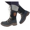 Bcshiye Women's Combat Boots Lace up Ankle Booties Fashion Winter Warm Mid Calf Military Side Zip Round-Toe Shorts Boots view 1