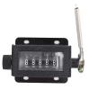 D67F 5 Digit Manual Counter Mechanical Reciprocating Movement Counter Resettable Hand Pull Stroke Tally Counter 0-99999