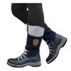 Bcshiye Women's Combat Boots Lace up Ankle Booties Fashion Winter Warm Mid Calf Military Side Zip Round-Toe Shorts Boots view 1