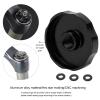 Fork air Chamber Cover, Suspension Fork air Gas Valve, high-Strength Aluminum, for (Black) view 4