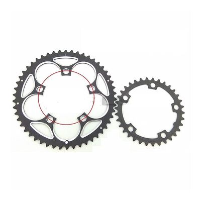 MYEEI Road Bicycle Chain Wheel BCD 110 MM Sprockets 110 BCD 50T 48T 34T Road Bicycle Chainwheel Folding Bike Chainring Double Crown (48-34T)