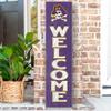 KH Sports Fan East Carolina Pirates Welcome Porch Leaner, 11x46 Inches, Pirates Outdoor Welcome Sign; Display Your Team Spirit with This East Carolina Pirates Plaque view 2