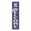 KH Sports Fan Northwestern Wildcats Welcome Porch Leaner, 11x46 Inches, Wildcats Outdoor Welcome Sign; Display Your Team Spirit with This Northwestern Wildcats Plaque view 1