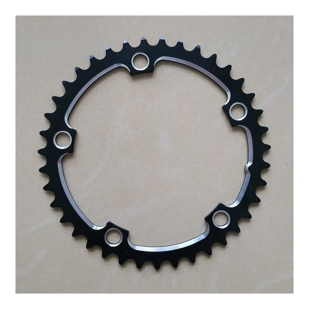 MYEEI Road Bicycle Chainring 130 BCD Chain Wheel 130 BCD 38T 39T 40T 42T 44T 46T 48T 50T 52T 53T 56T Folding Bike CNC 3/32" (Color : 38T)