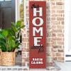 KH Sports Fan Louisiana Ragin Cajuns This Home Cheers for Porch Leaner, 11x46 Inches, Ragin Cajuns Outdoor Sign; Display Your Team Spirit with This Louisiana State Lafayette Ragin Cajuns Plaque view 2