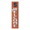 KH Sports Fan Syracuse Orange Welcome Porch Leaner, 11x46 Inches, Orange Outdoor Welcome Sign; Display Your Team Spirit with This Syracuse Orange Plaque view 1