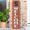 KH Sports Fan Syracuse Orange Welcome Porch Leaner, 11x46 Inches, Orange Outdoor Welcome Sign; Display Your Team Spirit with This Syracuse Orange Plaque view 2