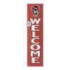 KH Sports Fan NC State Wolfpack Welcome Porch Leaner, 11x46 Inches, Wolfpack Outdoor Welcome Sign; Display Your Team Spirit with This NC State Wolfpack Plaque view 1