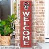 KH Sports Fan NC State Wolfpack Welcome Porch Leaner, 11x46 Inches, Wolfpack Outdoor Welcome Sign; Display Your Team Spirit with This NC State Wolfpack Plaque view 2