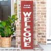 KH Sports Fan Louisiana Ragin Cajuns Welcome Porch Leaner, 11x46 Inches, Ragin Cajuns Outdoor Welcome Sign; Display Your Team Spirit with This Louisiana State Lafayette Ragin Cajuns Plaque view 2