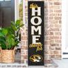 KH Sports Fan Missouri Tigers This Home Cheers for Porch Leaner, 11x46 Inches, Tigers Outdoor Sign; Display Your Team Spirit with This Missouri Tigers Plaque view 2