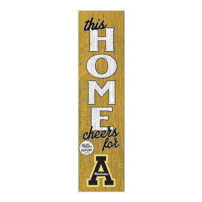 KH Sports Fan Appalachian State Mountaineers This Home Cheers for Porch Leaner, 11x46 Inches, Mountaineers Outdoor Sign; Display Your Team Spirit with This Appalachian State Mountaineers Plaque