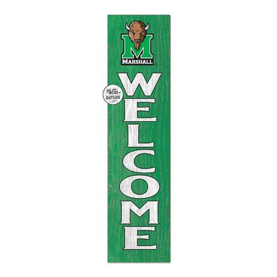 KH Sports Fan Marshall Thundering Herd Welcome Porch Leaner, 11x46 Inches, Thundering Herd Outdoor Welcome Sign; Display Your Team Spirit with This Marshall Thundering Herd Plaque