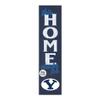 KH Sports Fan Brigham Young Cougars This Home Cheers for Porch Leaner, 11x46 Inches, Cougars Outdoor Sign; Display Your Team Spirit with This Brigham Young Cougars Plaque view 1