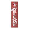 KH Sports Fan South Dakota Coyotes Welcome Porch Leaner, 11x46 Inches, Coyotes Outdoor Welcome Sign; Display Your Team Spirit with This South Dakota Coyotes Plaque view 1