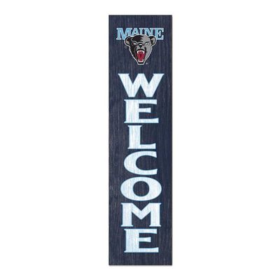 KH Sports Fan Maine Black Bears Welcome Porch Leaner, 11x46 Inches, Black Bears Outdoor Welcome Sign; Display Your Team Spirit with This University of Maine Black Bears Plaque